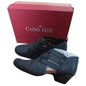 Cobb Hill Women's Laurel Woven Teal Wooven Booties‎ Size: 11 Comfort Boots NWOT